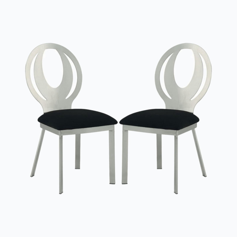 Chaise d'appoint Amorra en noir