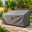 Housse de canapé de patio résistante aux intempéries avec protection en PVC respirante et durable, ourlet élastique réglable, sangles à fermeture par clic et trous-25131740-25131744