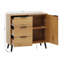 Armoire de rangement avec 3 tiroirs et tablette réglable-207460482