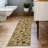 Ottohome Non-Slip Floral Area Rug For Living Room, Hallway, Entryway Rug, Beige-101339762