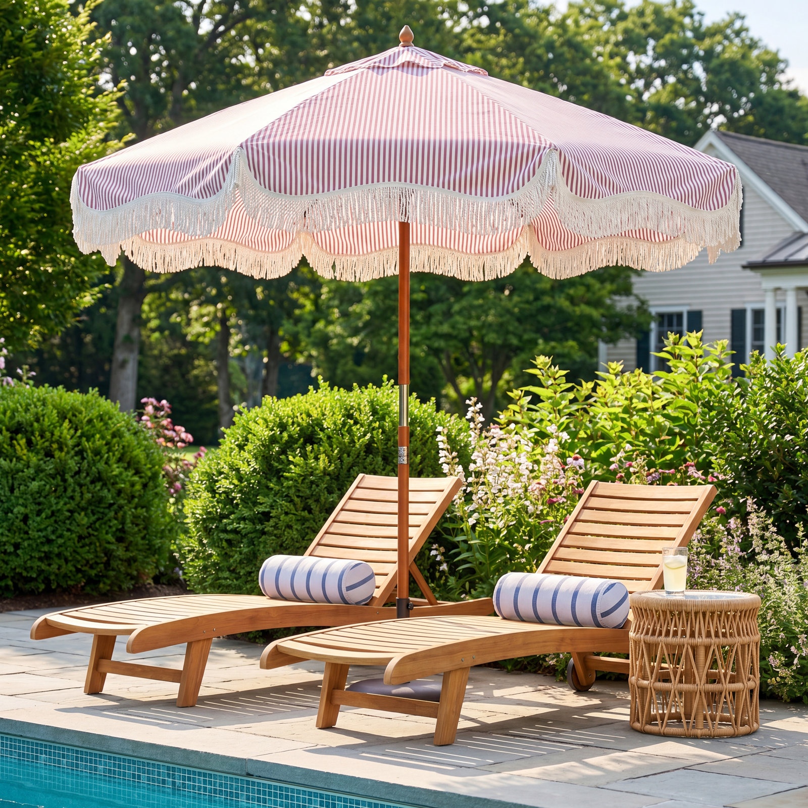 7' Market Umbrella, Pink