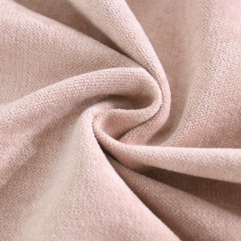 Soft Textured Slub Chenille Solid Cushion Cover Cozy Neutral Farmhouse Decorative Pillow Covers, Square 20", Pink