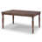 Caydn Pine Rectangular Solid Wood Top with Solid Wood Base Dining Table-257883441