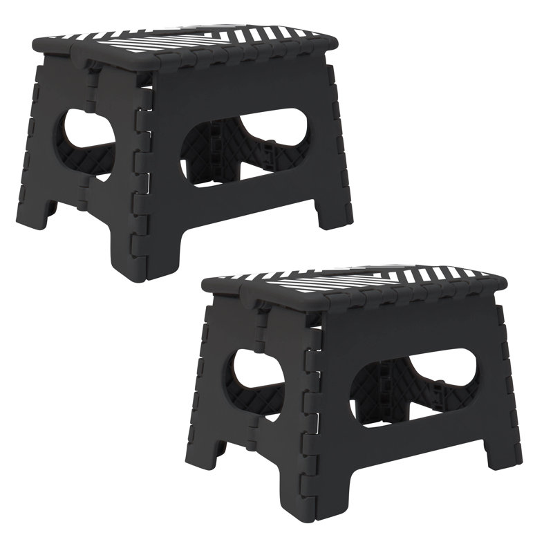 Foldable Step Stool, Black