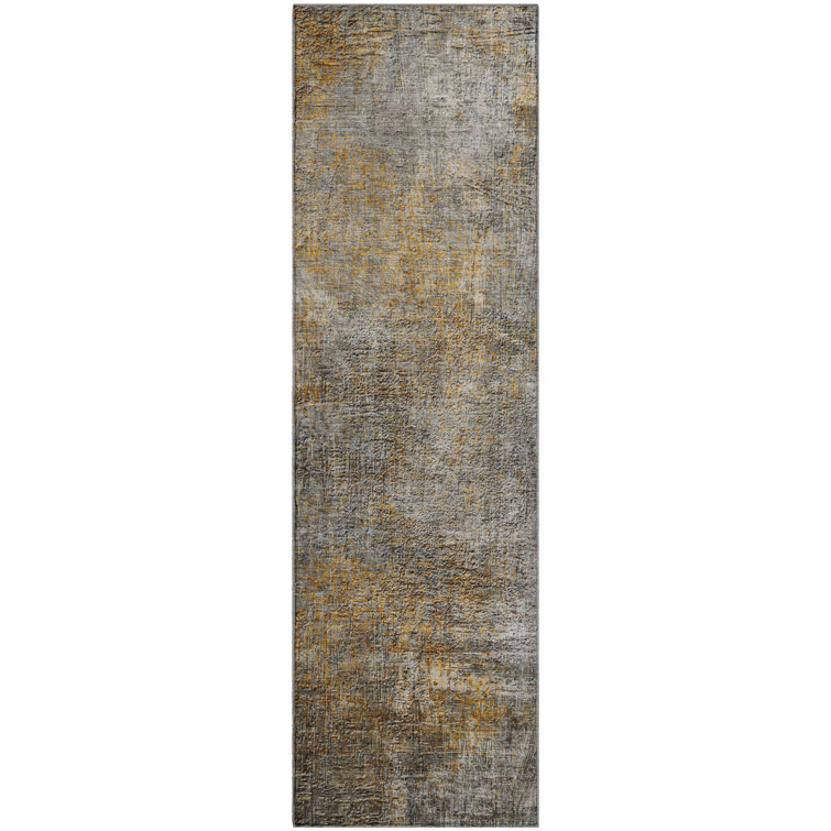 Premium Machine Washable Cerrito AMF593 Gray Rug