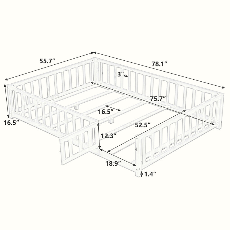 Lit plateforme Jalaycia, Naturel