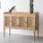 Modern Burlywood Solid Wood Sideboard