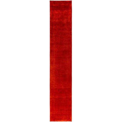 Overdyed One-of-a-Kind 2' 6" X 13' 8" Hand Knotted Area Rug