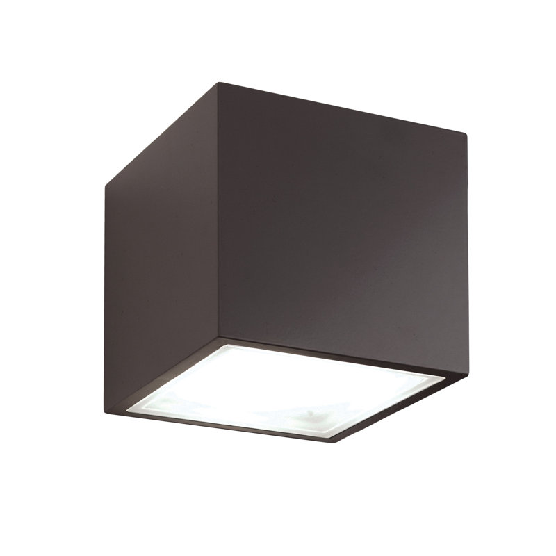 Bloc LED Flush Mount, Bronze