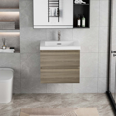 Meuble-lavabo flottant avec lavabo