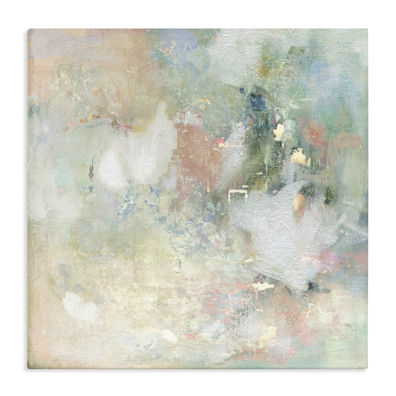 Toile harmonieuse Serene Pastel Brushstroke, design par Carol Robinson, H 24 po x l 24 po