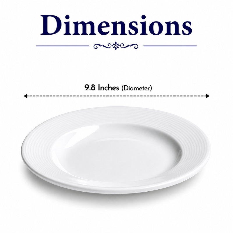 Assiette plate en porcelaine ORBA Premium, 9.84