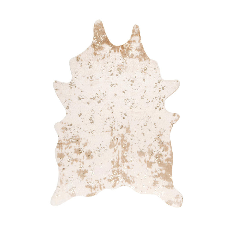 Shaped Sari Animal Print Area Rug, Shaped 117 x 152cm