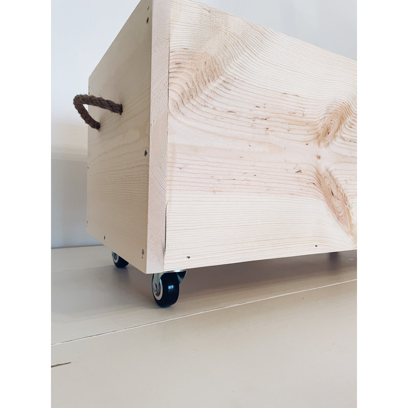 Addielynn Customizable Solid Wood Storage Box, Yes