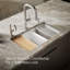 Riverby 33" undermount double-bowl workstation kitchen sink-107896217