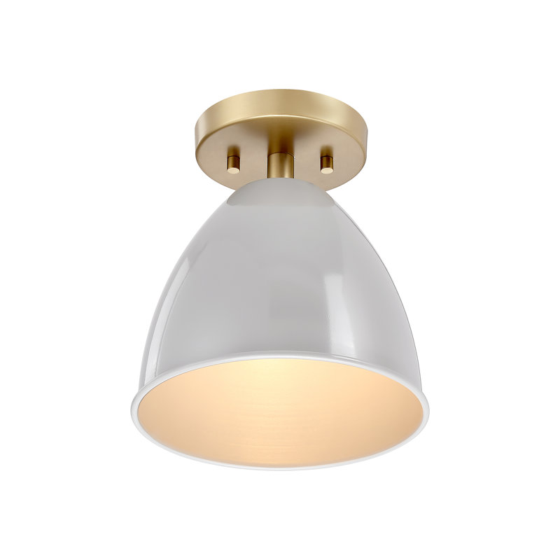 Joce Semi Flush Mount, Gray Sky