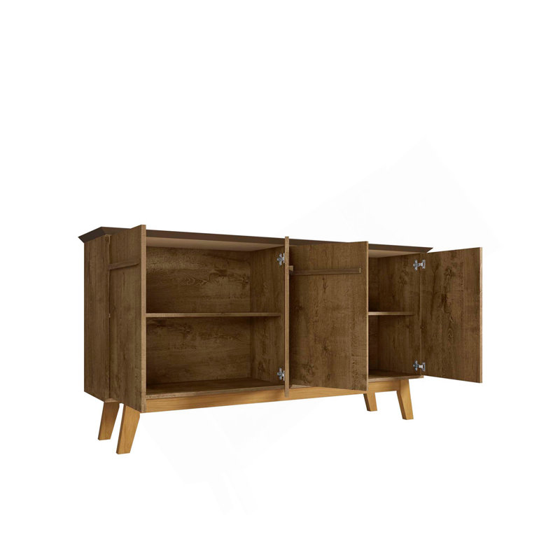 Yonkers 63" Sideboard In Rustic Brown, Rustic Brown