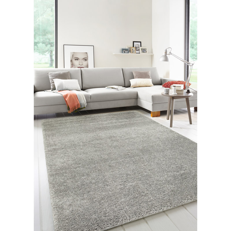 Henriko Grey Shaggy Rug, Rectangle 160 x 230cm