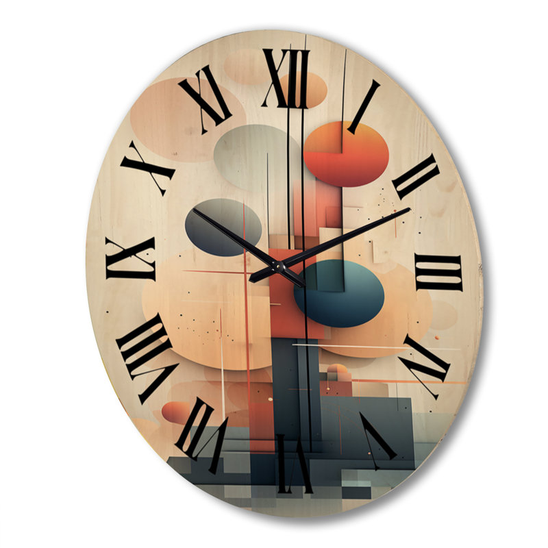 Horloge murale en bois surdimensionnée, Très grand