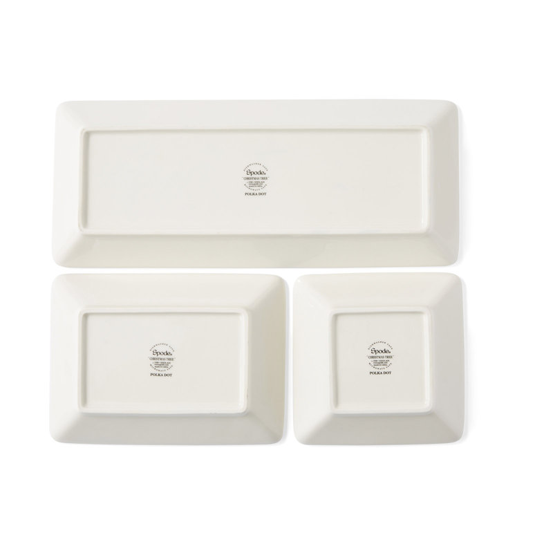 Polka Dot Nesting Trays, Set of 3