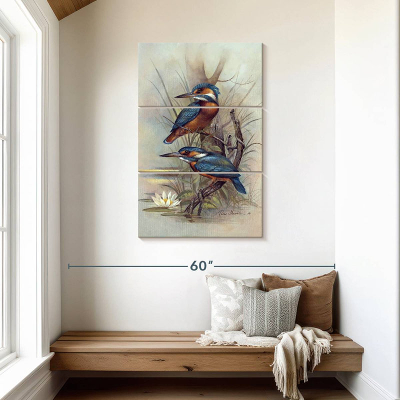 Brampt River Kingfisher, 45" H x 28" W