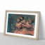 Three Ballet Ballerina Dancers in Pink by Edgar Degas - Picture Frame Painting on MDF-62768688-62768691