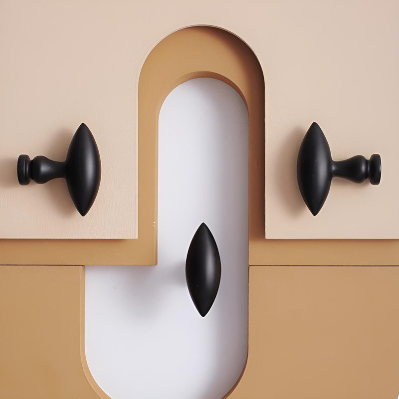 Poignée en laiton olive, poignée d'armoire mate