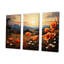 Orange Crimson Floweret Garden Serenade - ensemble d'art mural sur toile fleur-107754974-107754977
