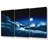 Moon Over Clouds - 3 Piece Wrapped Canvas Print-1022863271