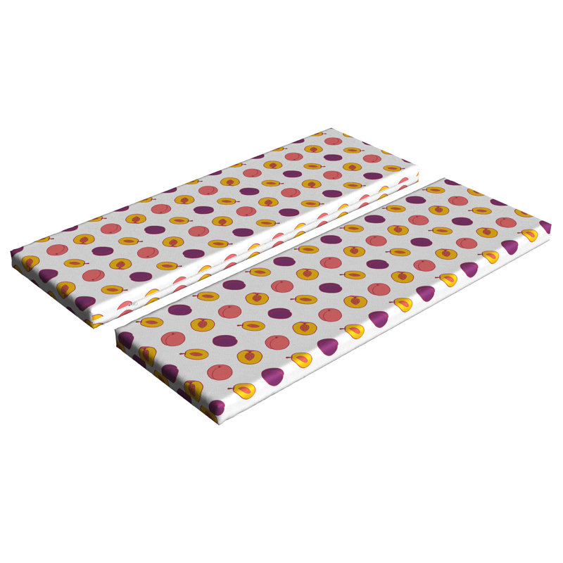 Ensemble de 2 coussins de banc Ambesonne Peach