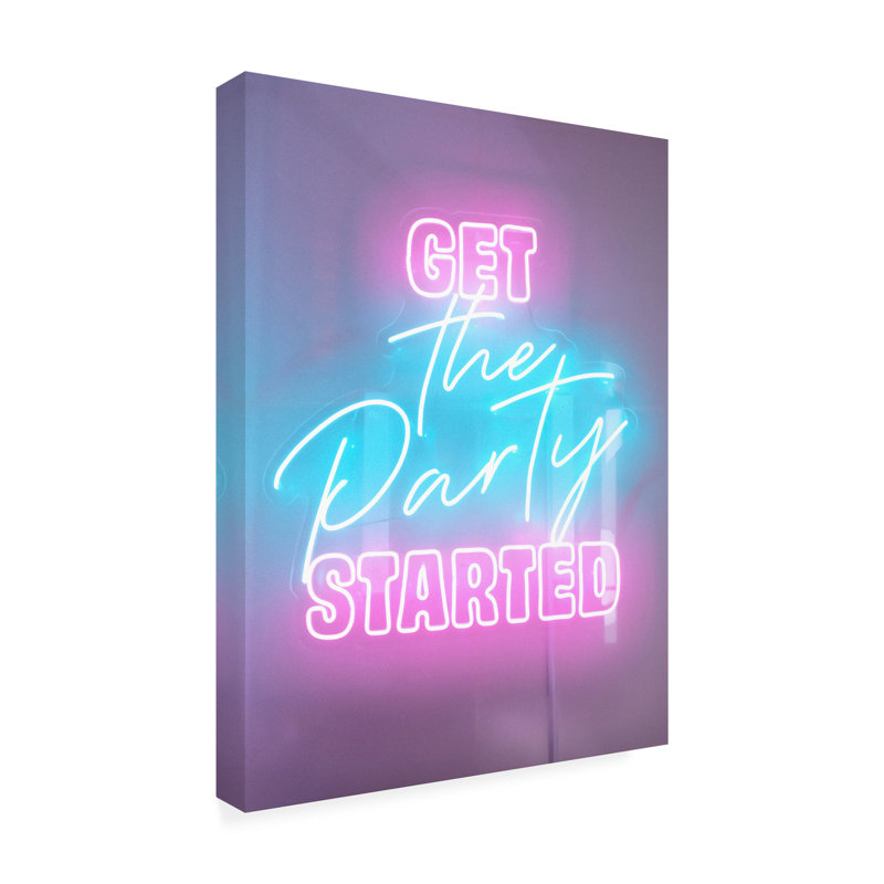 Pictufy Studio III Get The Party Started Las Vegas Canvas Art, 19" H x 14" W
