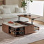 Table basse en travertin massif
