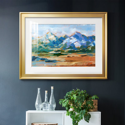 Blue Mountain Peaks II, reproduction d'art encadrée