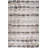 5' Beige and Brown Abstract Distressed Area Rug