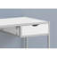 Bureau d'ordinateur, bureau personnel, ordinateur portable, tiroir de rangement, L 42 po, travail, métal stratifié, contemporain