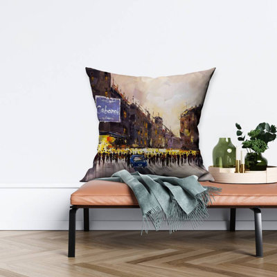 Ready for the show - 18"x18" Throw pillow - Poly twill - Print on demand