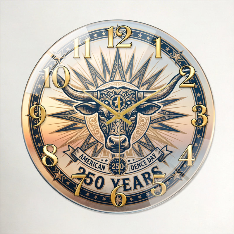 American Bull USA 250th Anniversary Merchandise Modern, 40 x 40 cm (15,7 x 15,7 pouces)