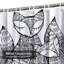 Rideau de douche avec 12 crochets Fox-360008521