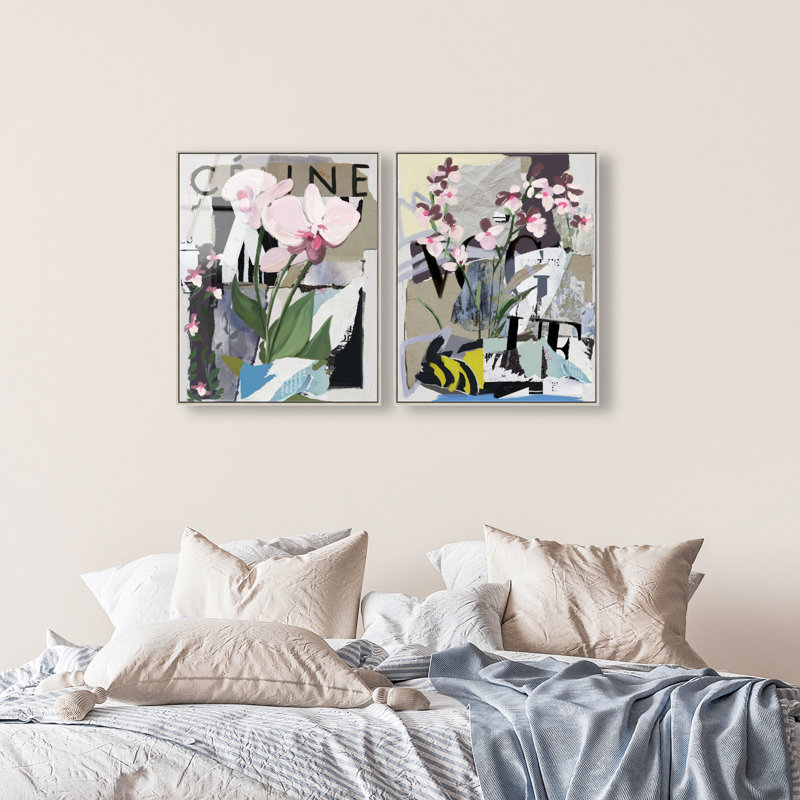 Fine Art Fashion Set, 21"H x 17"W, Silver Floater Frame
