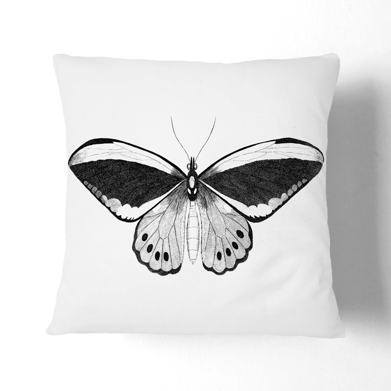 Square Throw Cushion, White, 55cm H x 55cm W x 20cm D