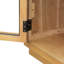 Grande armoire-buffet à 4 portes avec portes en verre, conception arquée et tablettes réglables pour un usage domestique polyvalent-487640188