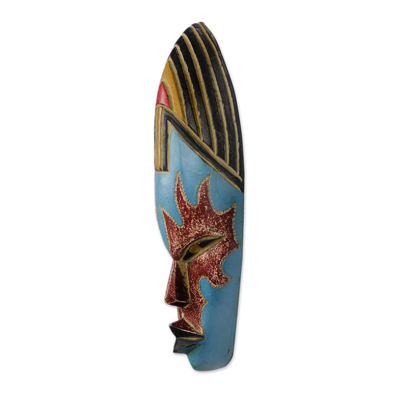 Masque en bois de beauté africaine true