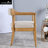 Comfortable Dining Chairs Wood Frame Upholstered Modern Kitchen Set