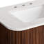 Meuble-lavabo mural 30 po avec lavabo en marbre Zia-111150386