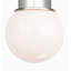 Callan Flush Mount with White Glass Dome-379625149-379625148
