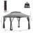 Quick-setup Metal Pop-up Shelter For Garden And Backyard Events