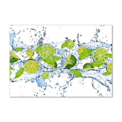 Limes And Water - No Frame Print on Canvas