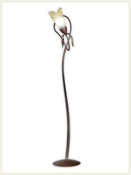 Lombardia Floor Lamp, Weathered Coffee