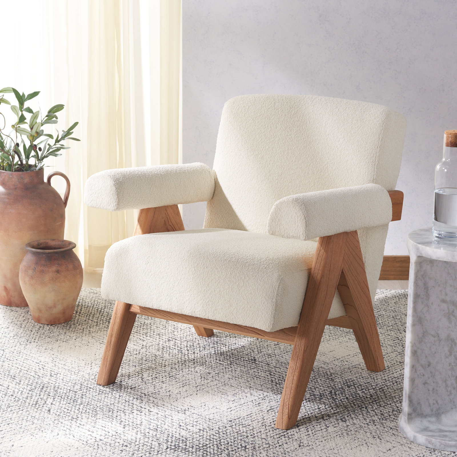 Parkerfield Upholstered Armchair, Natural