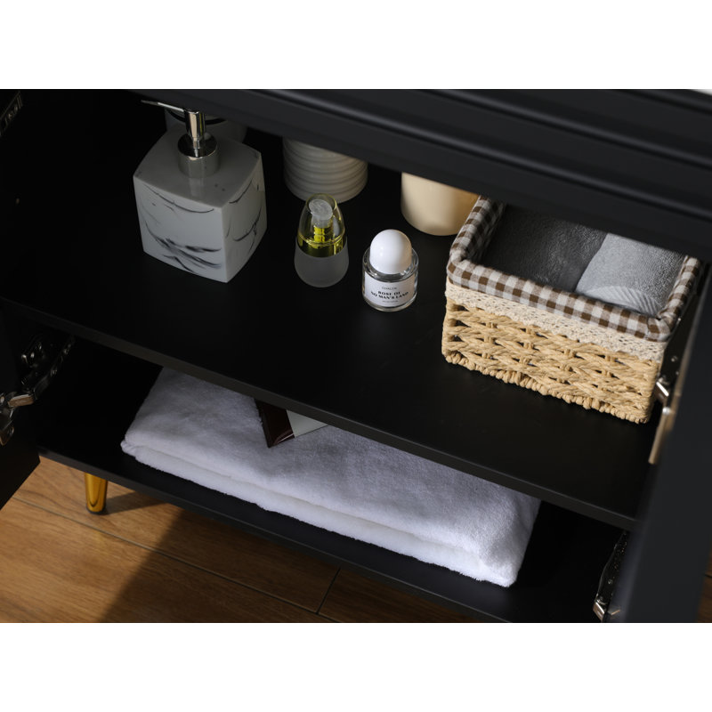 24'' Modern Freestanding Single Bathroom Vanity Set
